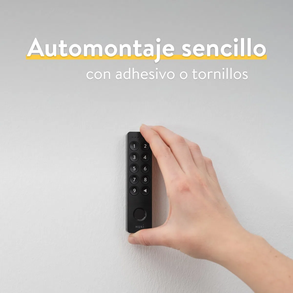 Nuki Keypad 2 Abre la Puerta con un código o con la Huella Digital de Forma rápida y cómoda, Accesorio Nuki Smart Lock, Bluetooth