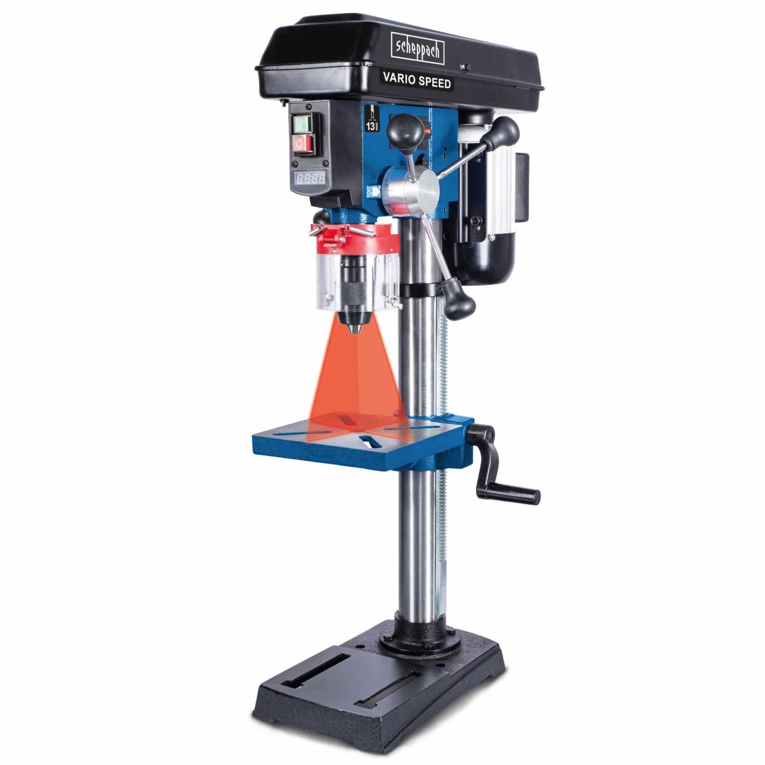 Scheppach Taladro de columna DP19Vario 230-240V 50Hz 550W -16mm marca