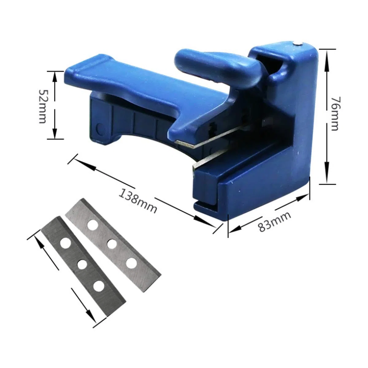Cortadora de doble filo, cortador de doblado de borde manual de madera cabeza y cola de corte de carpintería de hardware de la máquina