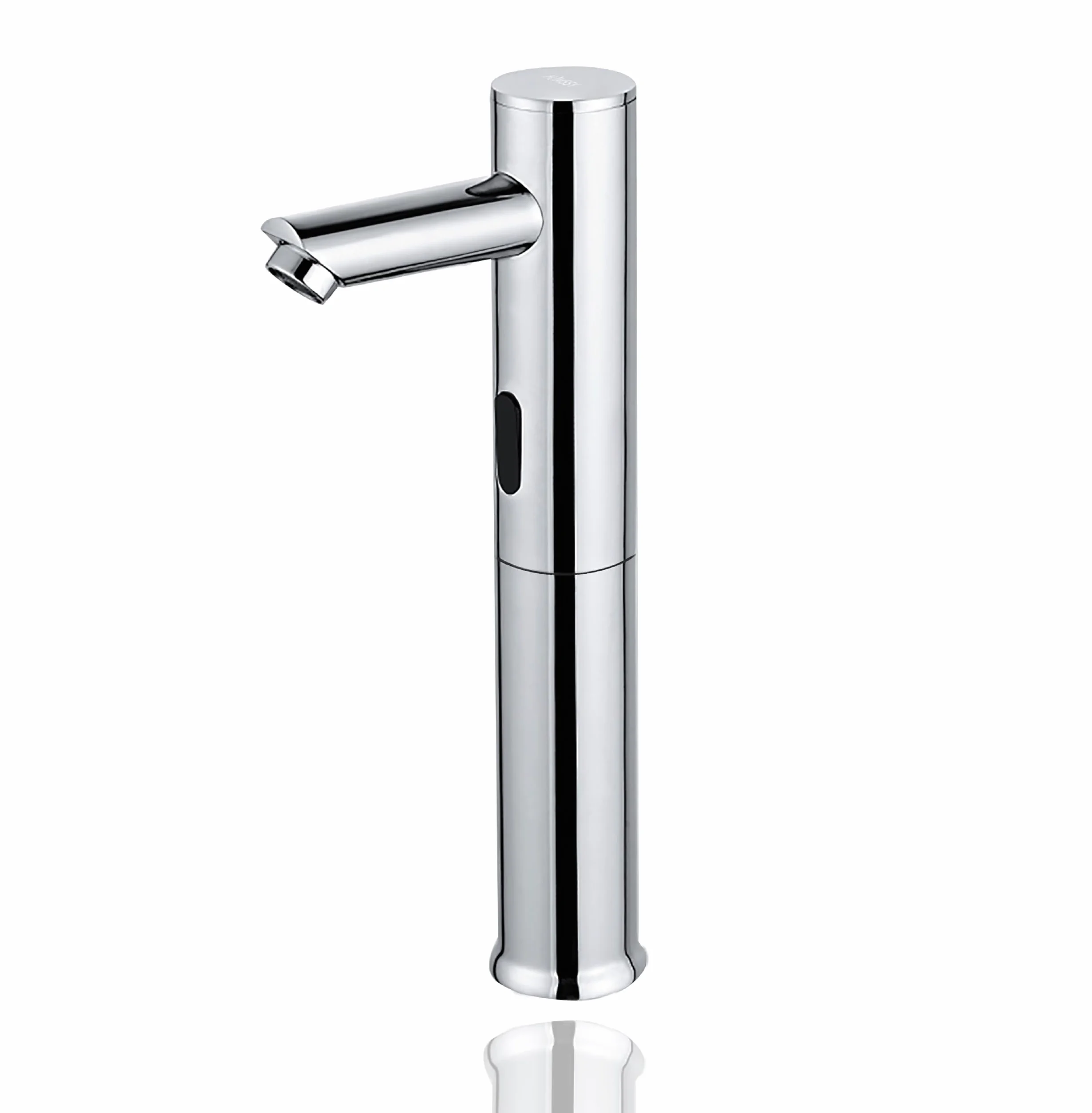 Grifo Electrónico Alto con Sensor, Grifo Automático de 2 Aguas con Sistema Premezclador, Sensor Infrarrojo sin Contacto, Mezclador de Agua Fría y Caliente, Latón Cromado Resistente (2 Aguas)