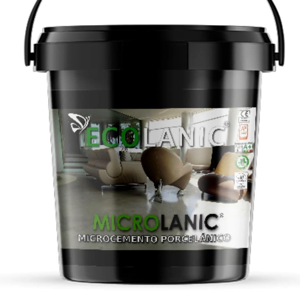 MONOCOMPONENTE FINO 15KG | Para 25m2 recomendado para 2 capas | Microcemento en polvo de grano Fino para decoración de suelos y paredes | Apto para interior y exterior