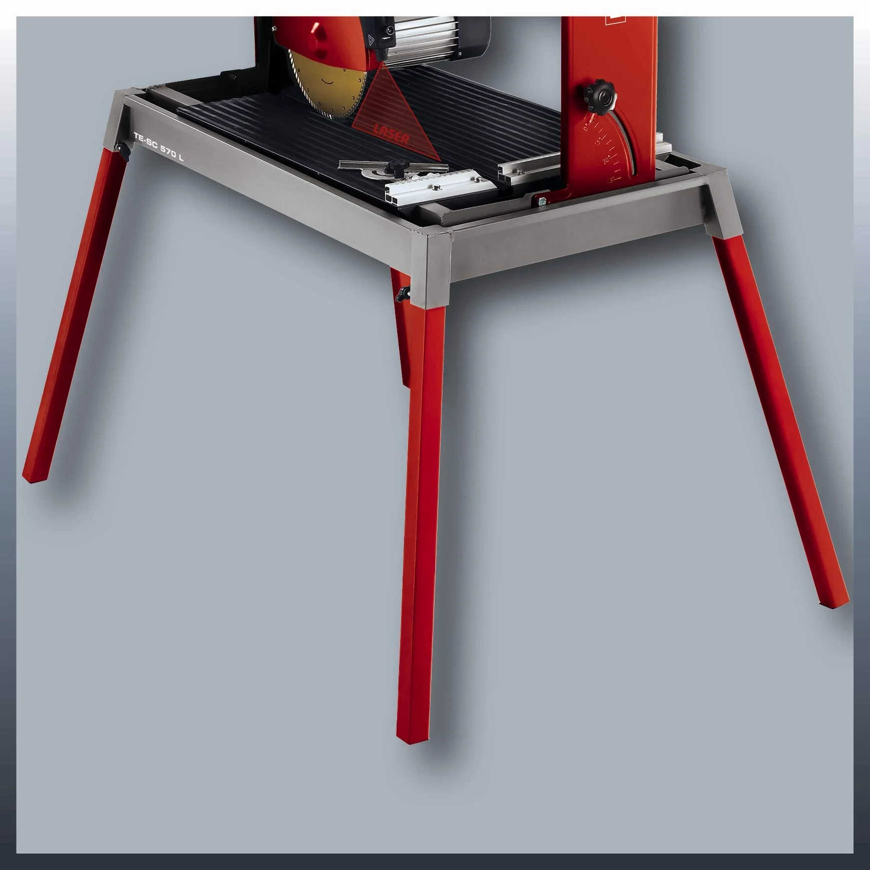 Einhell Máquina cortadora de piedra TE-SC 570 L (1500 W, Max. Altura de corte 60 mm, disco de corte turbo diamantado Ø250 x Ø25,4 mm, láser desmontable)