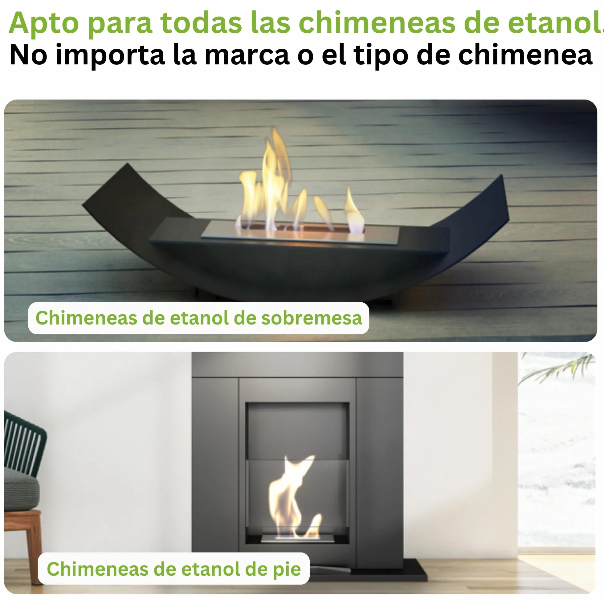 Bioetanol 6 x 1 litro con Fragancia para Chimenea de Etanol, Muchas Variedades – Bioalcohol como Fragancia de Ambiente – Estufas de Bioetanol, Biochimenea Etanol, Ethanol (OZ)