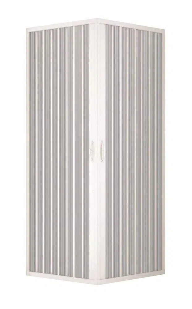 ROLLPLAST PINTO Mampara de ducha 70 x 70 cm, de PVC, modelo acuario con apertura central