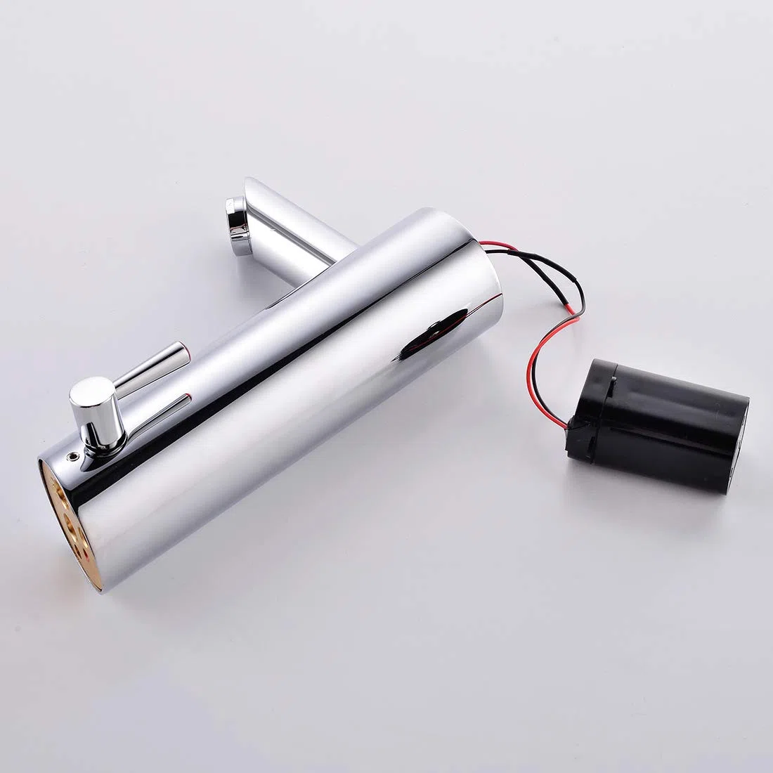 AIMADI Grifo con sensor infrarrojo automático, para inducción, cromado, funcionamiento con pilas