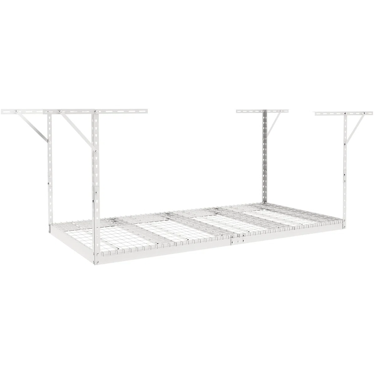 VEVOR Estante de almacenamiento para garaje 48 x 96 pulgadas, acero laminado en frío ajustable, 600 libras, blanco