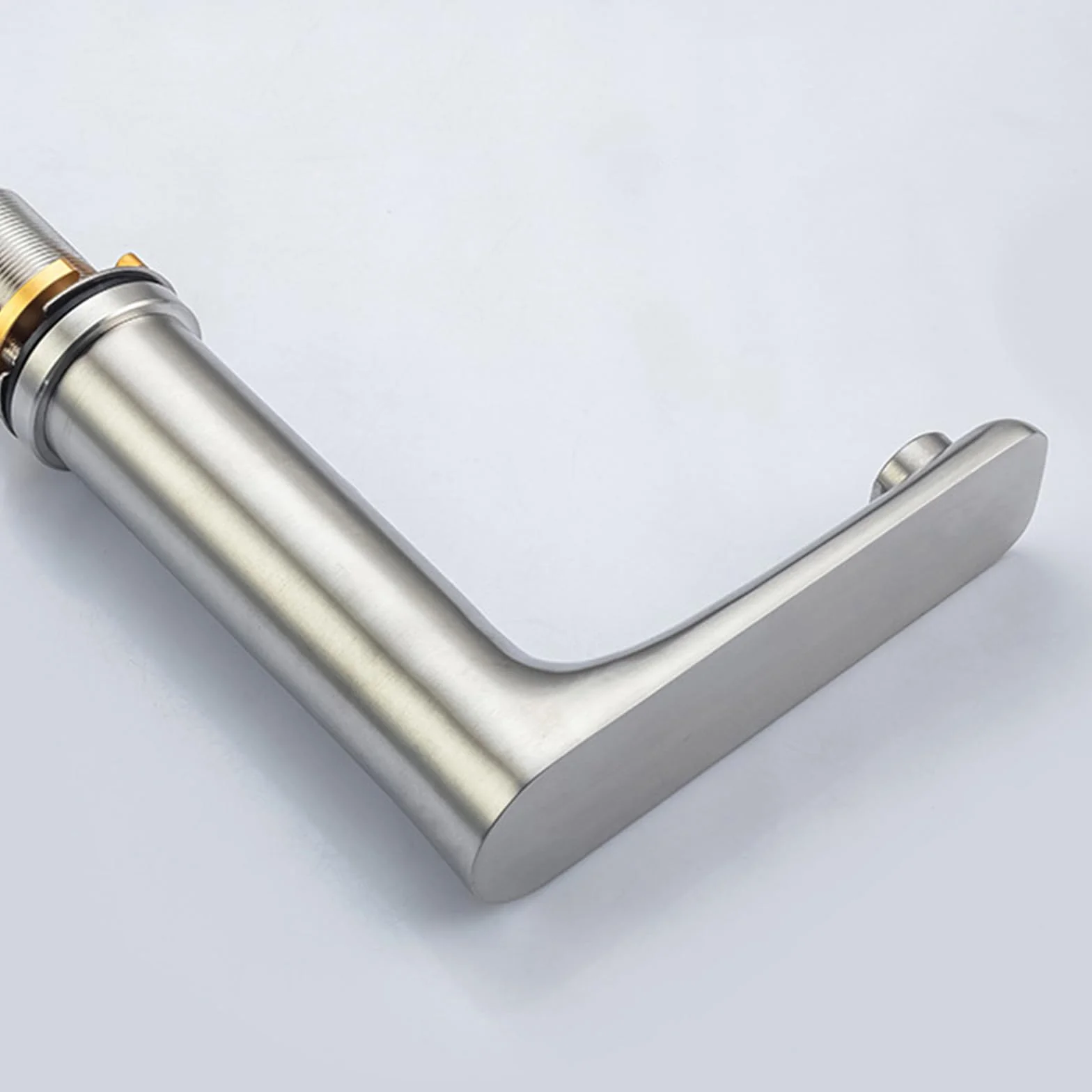 XJTNLB Grifo Sensor Automatico Oro Cepillado Grifo Lavabo Acero Inoxidable Griferia Baño Alto Agua Fría y Caliente