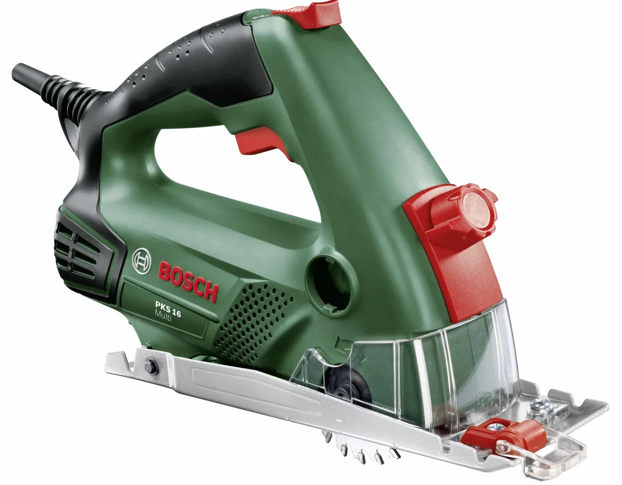 Bosch Mini sierra circular PKS 16 (400 vatios, maletín de transporte)