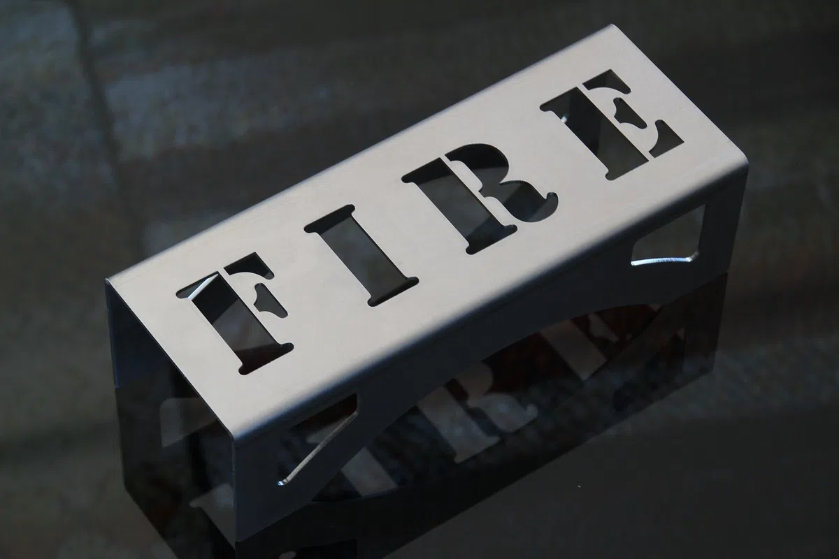 Morillos compactos para estufas de leña e insertos, diseño moderno y elegante "FIRE"