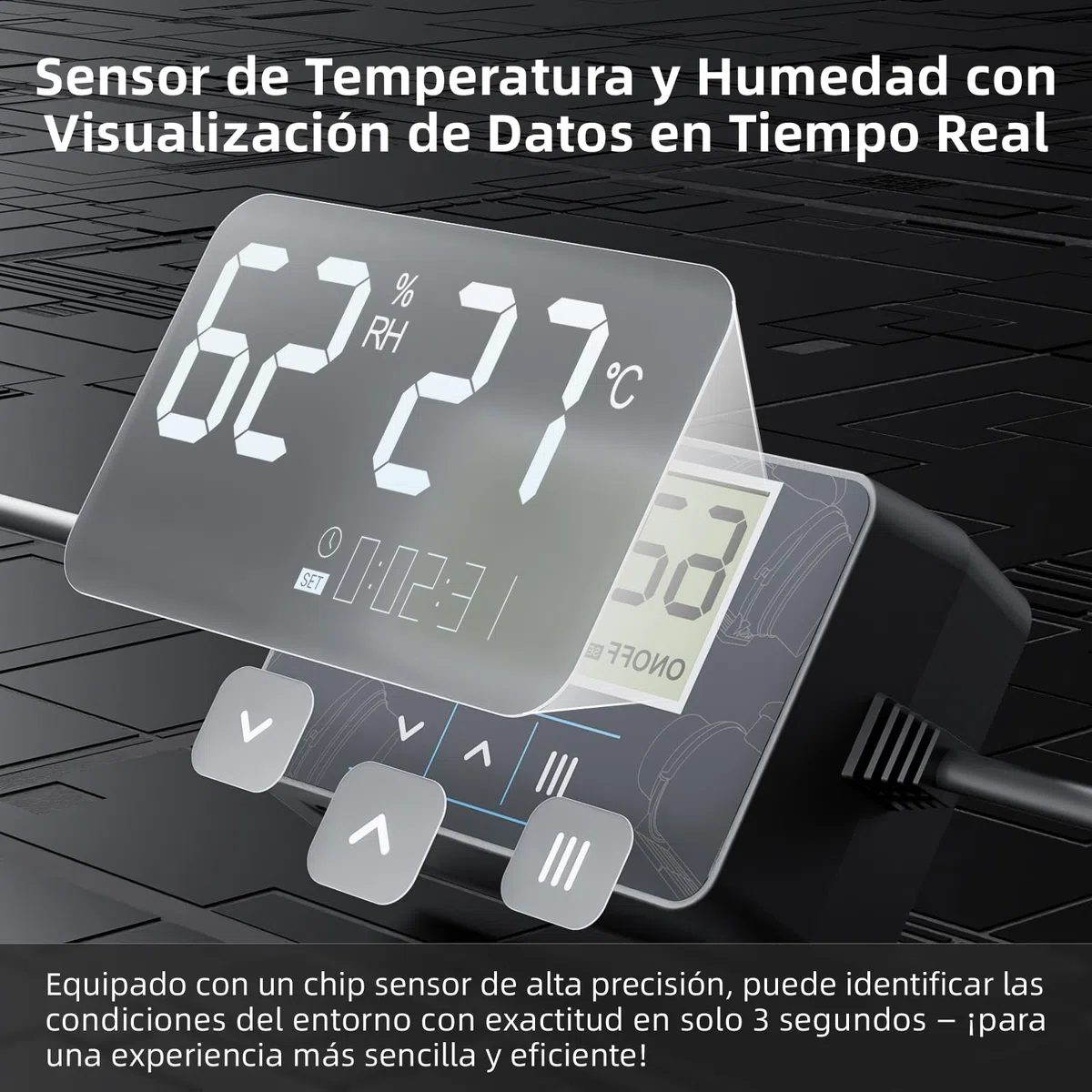 Inteligente Extractor de Aire 100mm, Temporizador, Regulador de Temperatura y Humedad, 367m³/h Extractor de Conducto en Línea, Equipos de Ventilación para Tienda de Cultivo