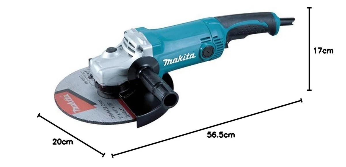 Makita GA9050 - Amoladora 230 Mm 2000W 6600 Rpm 4.7 Kg Sin Bloqueo Interruptor