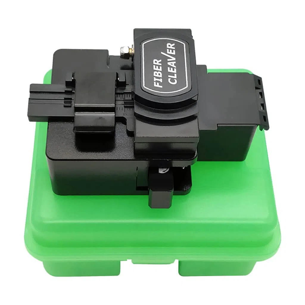 TM27 Fiber Cleaver Cortadora de Fibra Óptica, Alta Precisión con 16 Puntos de Corte de Fibra con Soporte de Fibra 3 en 1 para Fibra de 0.25mm 0.9mm 3.0mm