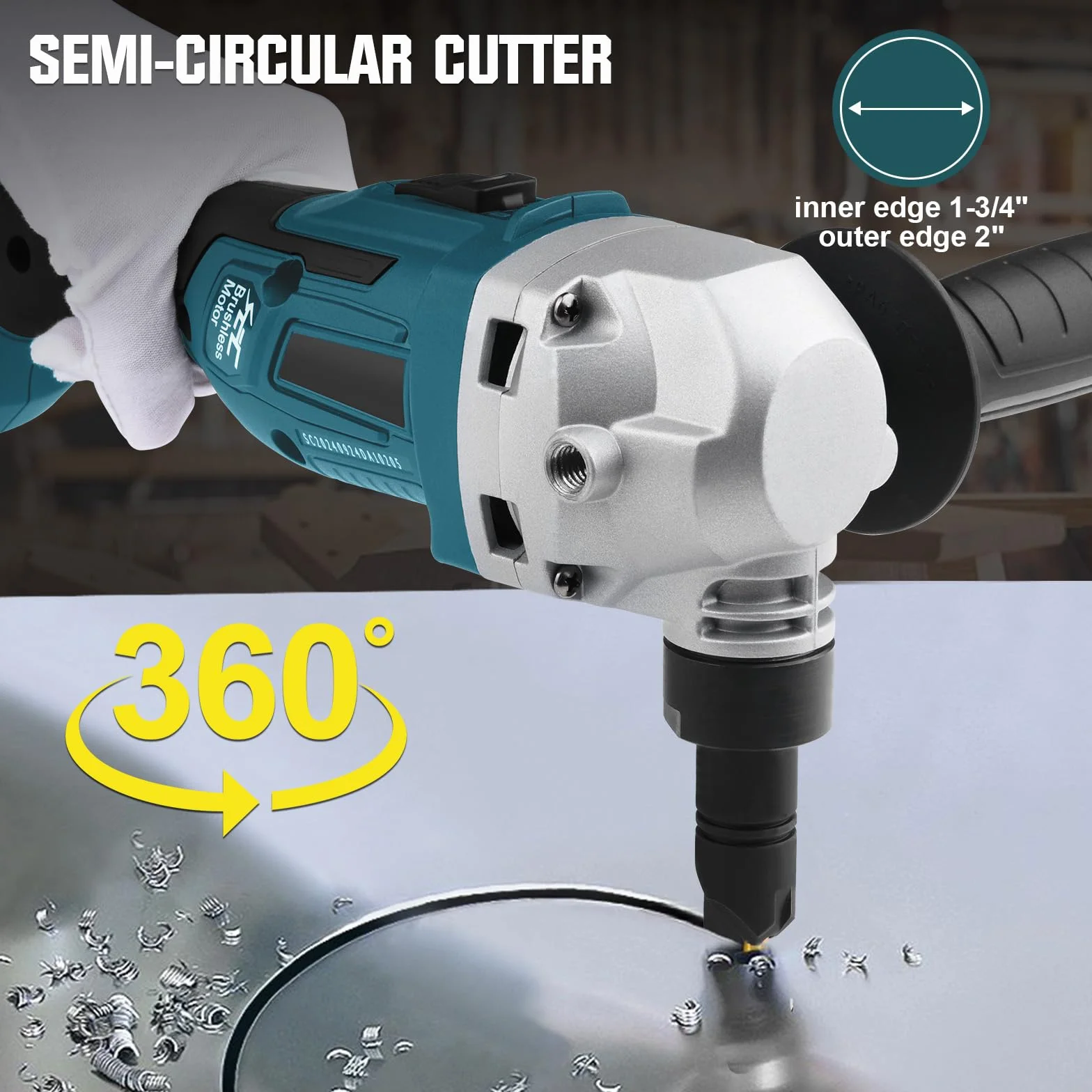 Cortador de metal inalámbrico para batería Makita