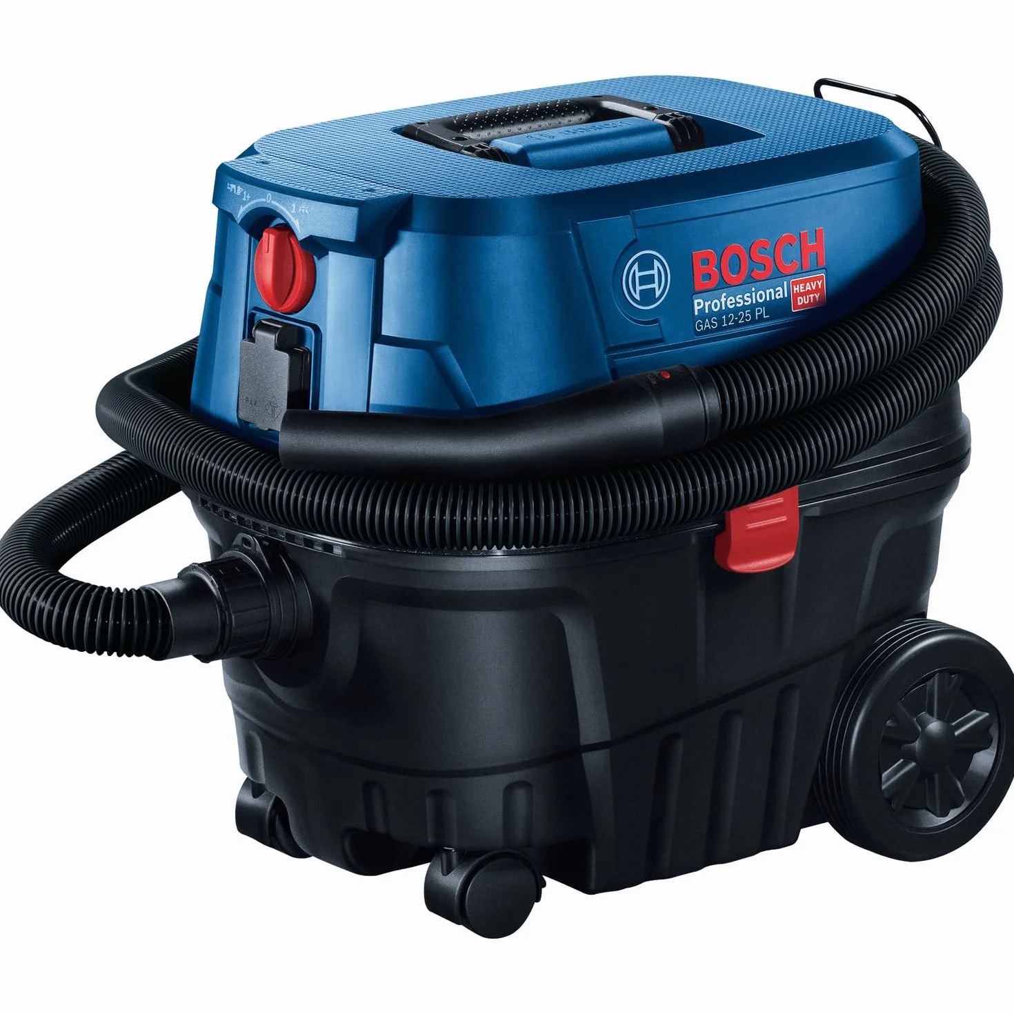 Bosch Professional aspirador en húmedo/seco GAS 12-25 PL (motor de 1250 W, flujo de aire de 65 l/s, presión de vacío de 200 mbar, con filtro HEPA, boquilla para ranuras)