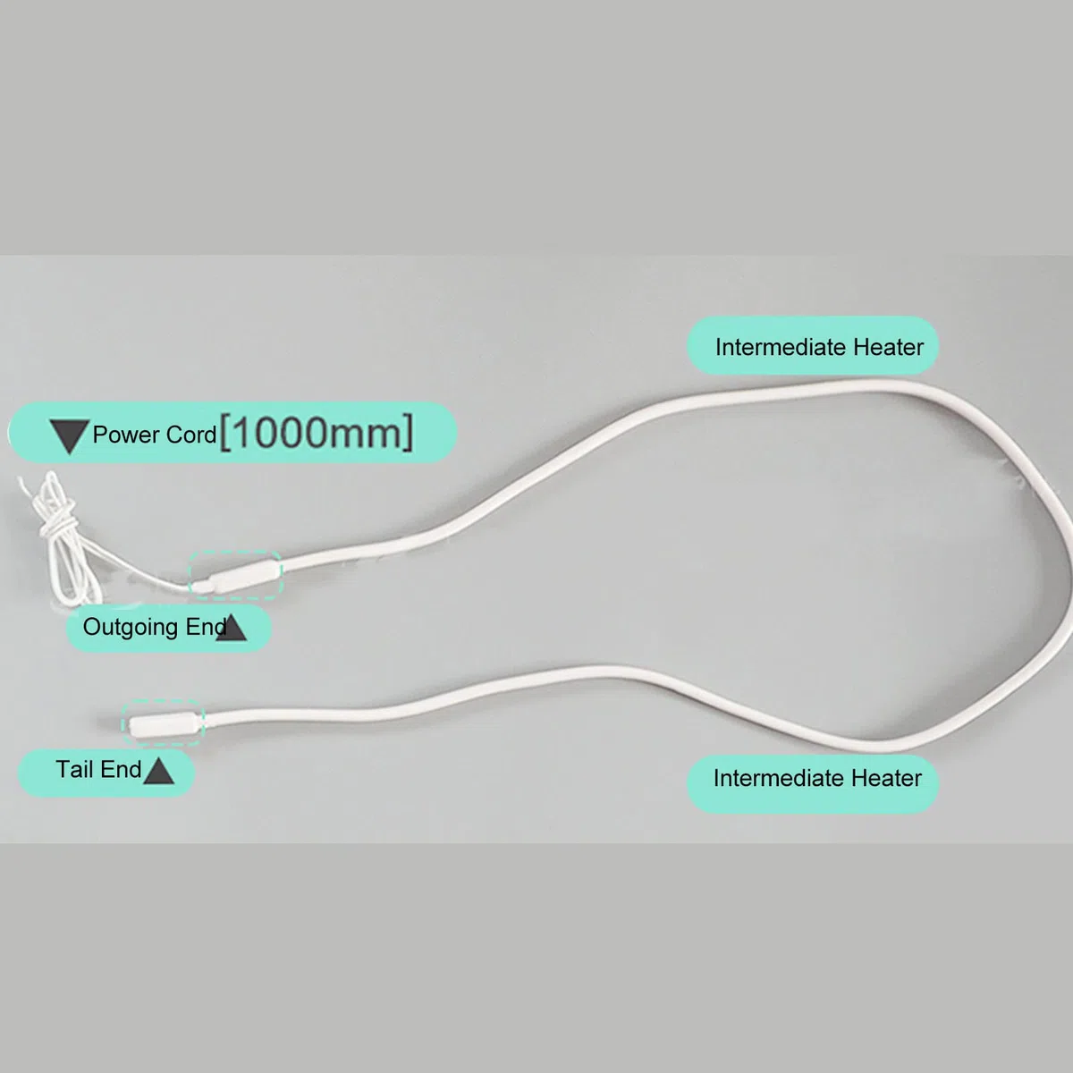 Cable de Calor Eléctrico de 240 W, Cable de Calefacción Anticongelante Resistente Al Agua para Descongelación de Tuberías de Agua AC220V