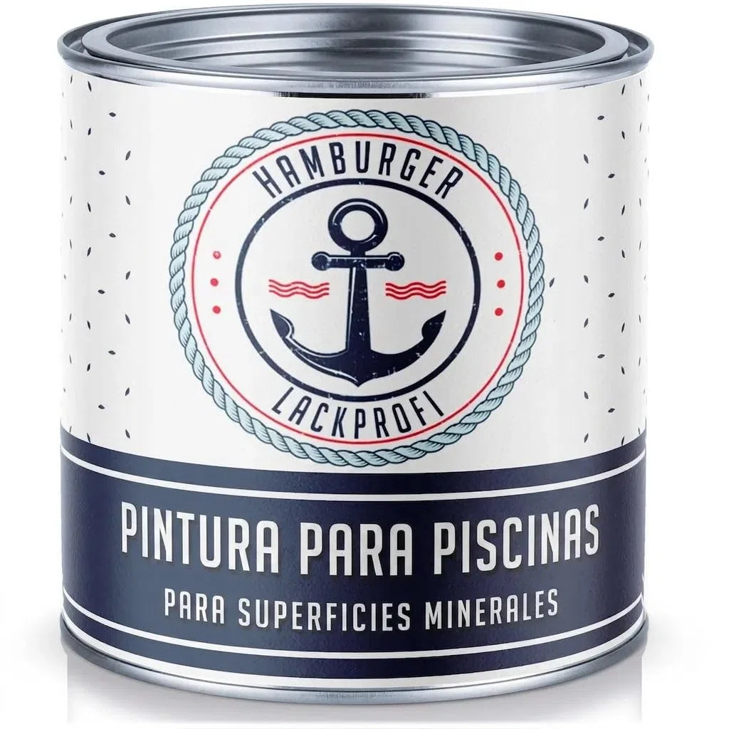 Hamburger Lack-Profi - Pintura para piscinas (10 L), color azul