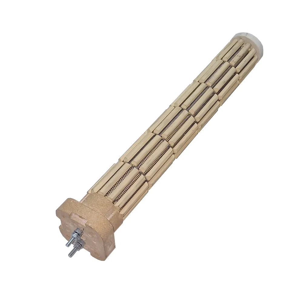 Resistencia ceramica termo electrico 1800W - 230V - Diametro 47x6 Piedras - Longitud 340mm +-5mm