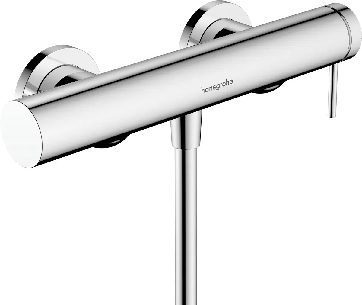 hansgrohe Tecturis S, grifo de ducha visto para 1 función, grifo monomando ducha, mezclador monomando de ducha, cromo
