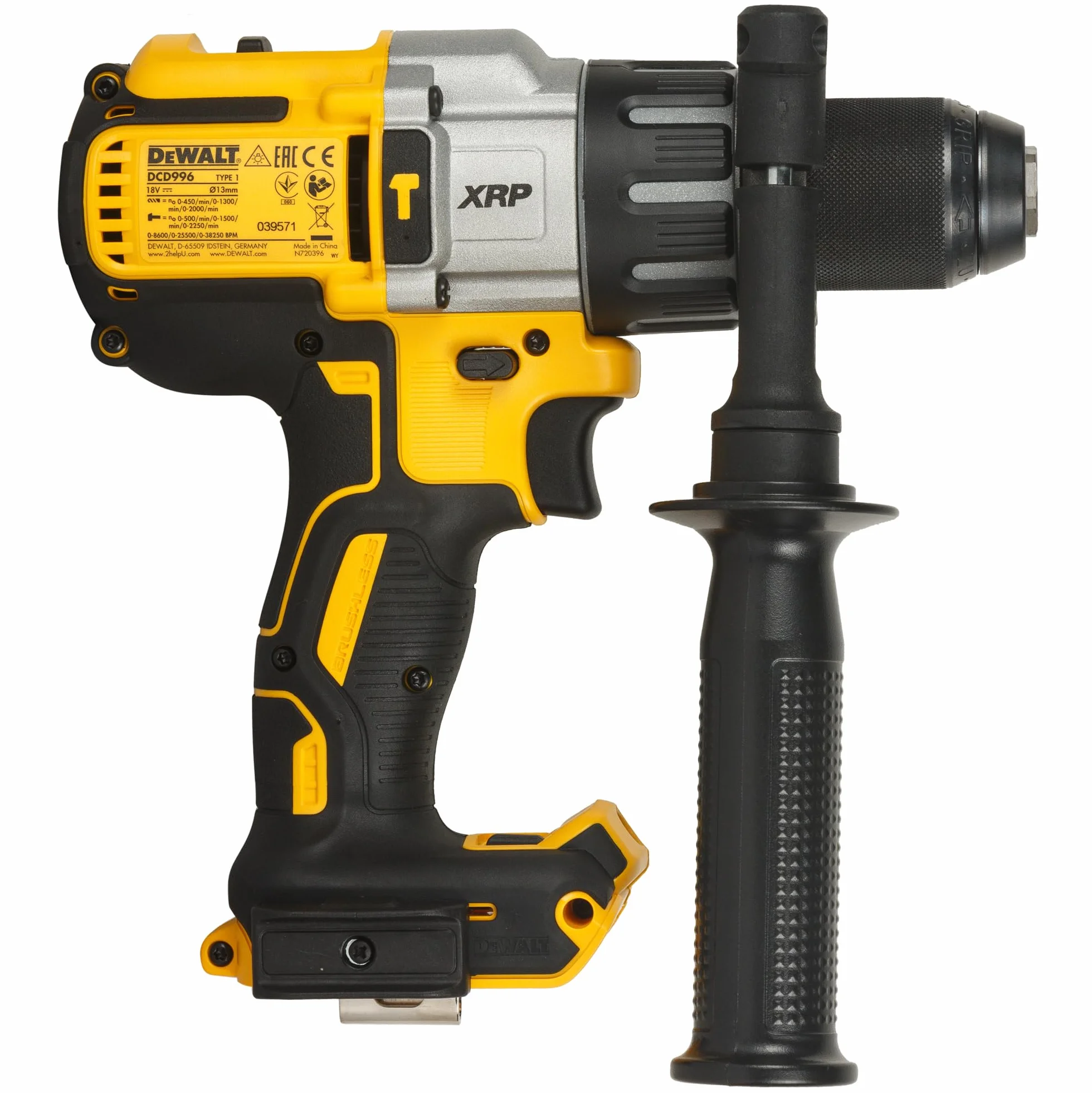 DEWALT DCD996NT - XJ - Taladro Percutor sin escobillas XR 18V XRP 13mm 95Nm sin cargador/batería con maletín TSTAK