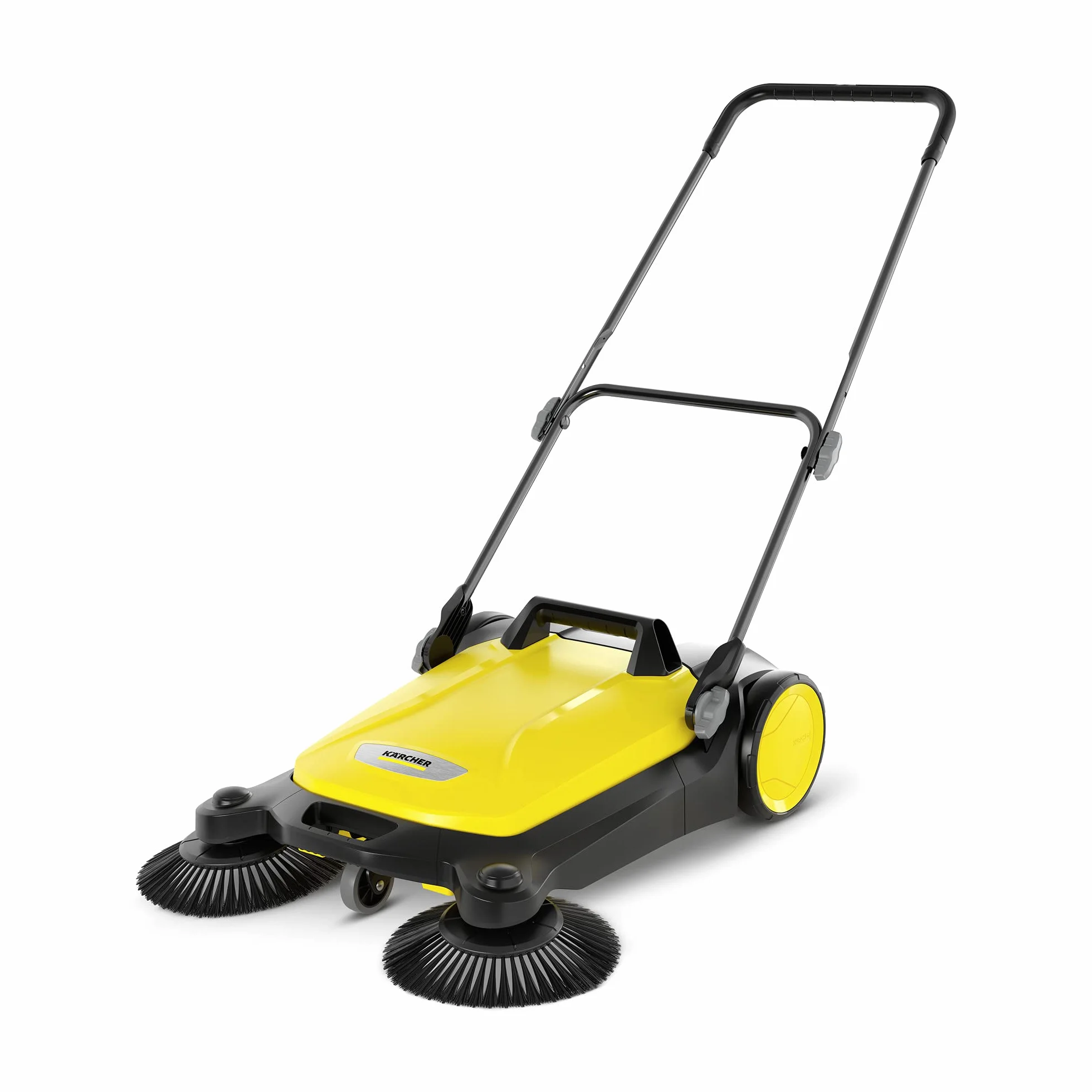 KÄRCHER S 4 Twin Barredora Manual con Dos Cepillos Laterales, 2.400 m²/h, depósito 20 L (1.766-360.0)