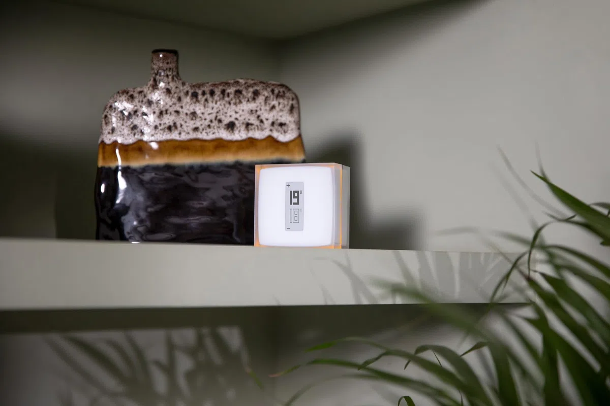 Netatmo Termostato Inteligente y Conectado de Ahorro de energía, WiFi, controla la calefacción de Forma remota Mediante la aplicación|Compatible con Calderas Individuales, NTH01-AMZ
