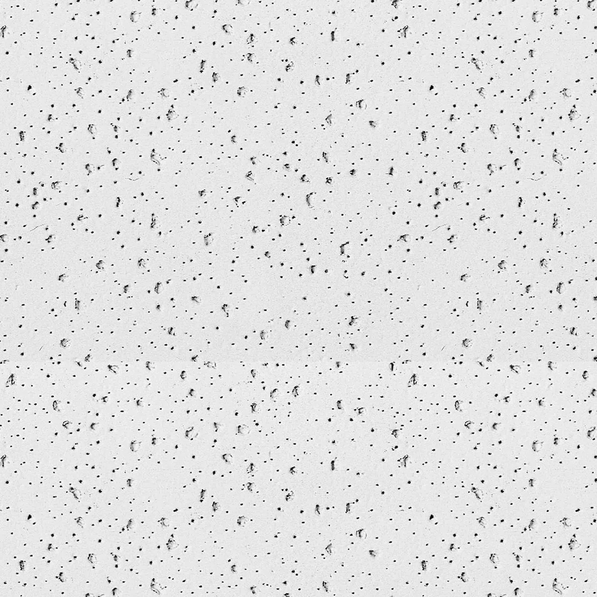 Paneles para falso techo fonoabsorbentes blancos de 60x60 cm para aislamiento acústico de techos de oficinas, tiendas, laboratorios (Paneles fisurados Planet, grosor 13 mm)