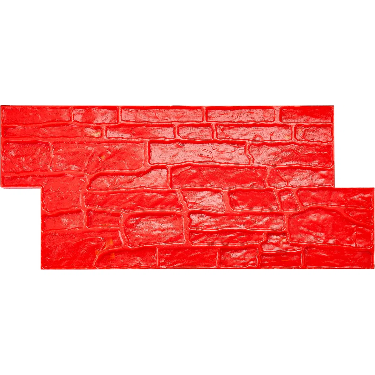 VEVOR Alfombrilla para Sellos de Hormigón 740x330x24 mm Textura de Poliuretano para Baldosas de Piedra Impresión de Suelo de Pizarra Moldes de Hormigón para Decoración de Exteriores, Color Rojo