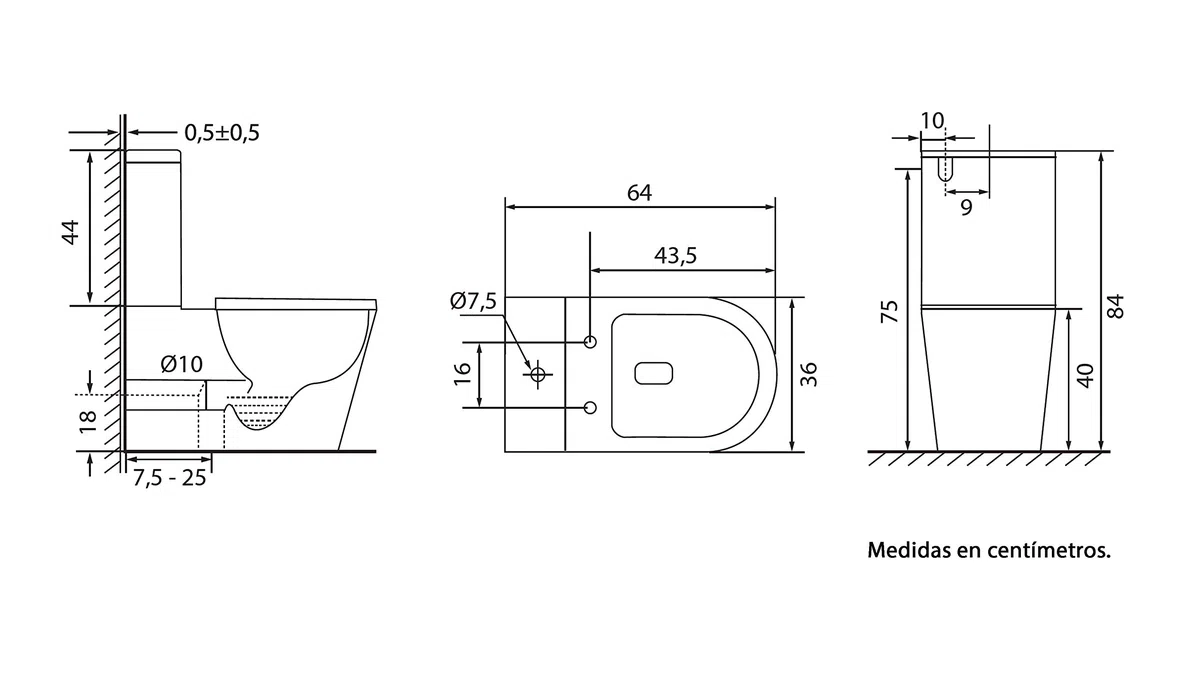 Inodoro CUBITTO Compacto de Dos Piezas Diseño Exclusivo Elegante y Moderno de Línea Cúbica. De Cerámica Blanca. Mecanismo Economizador 3/6. Salida Dual. Tapa Y Asiento en ABS. Sistema Rimless.