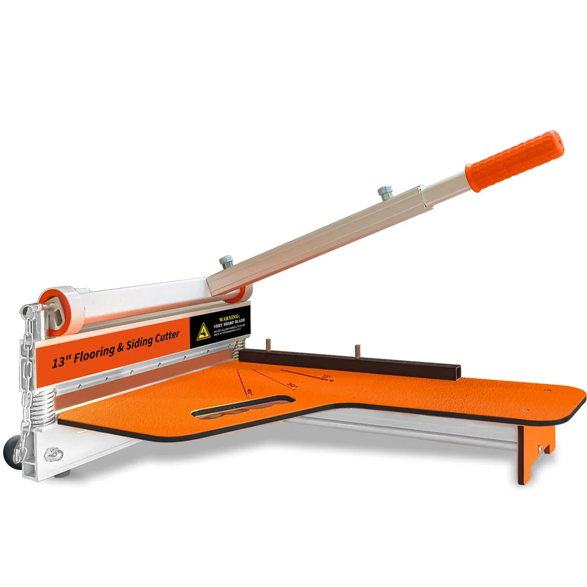 Zozen guillotina suelo Corte laminado, corte laminado de 330 mm con ruedas - ángulo de y paso, herramientas piso - a base vinilo, madera técnica, LVP/T, VCT, SPC, WPC
