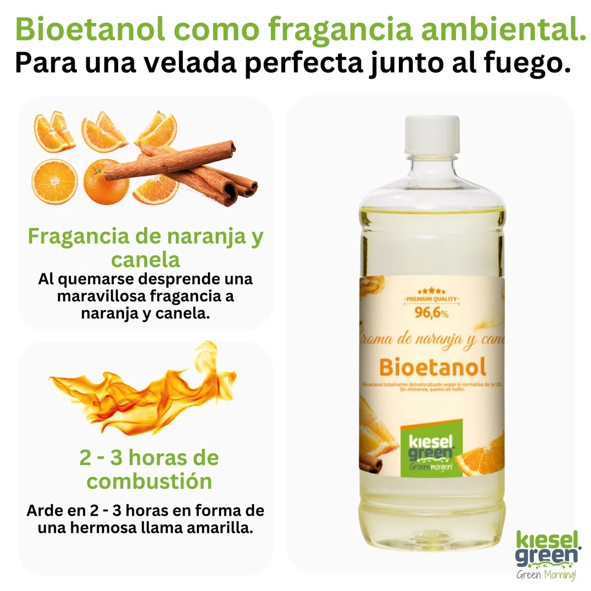 Bioetanol 6 x 1 litro con Fragancia para Chimenea de Etanol, Muchas Variedades – Bioalcohol como Fragancia de Ambiente – Estufas de Bioetanol, Biochimenea Etanol, Ethanol (OZ)