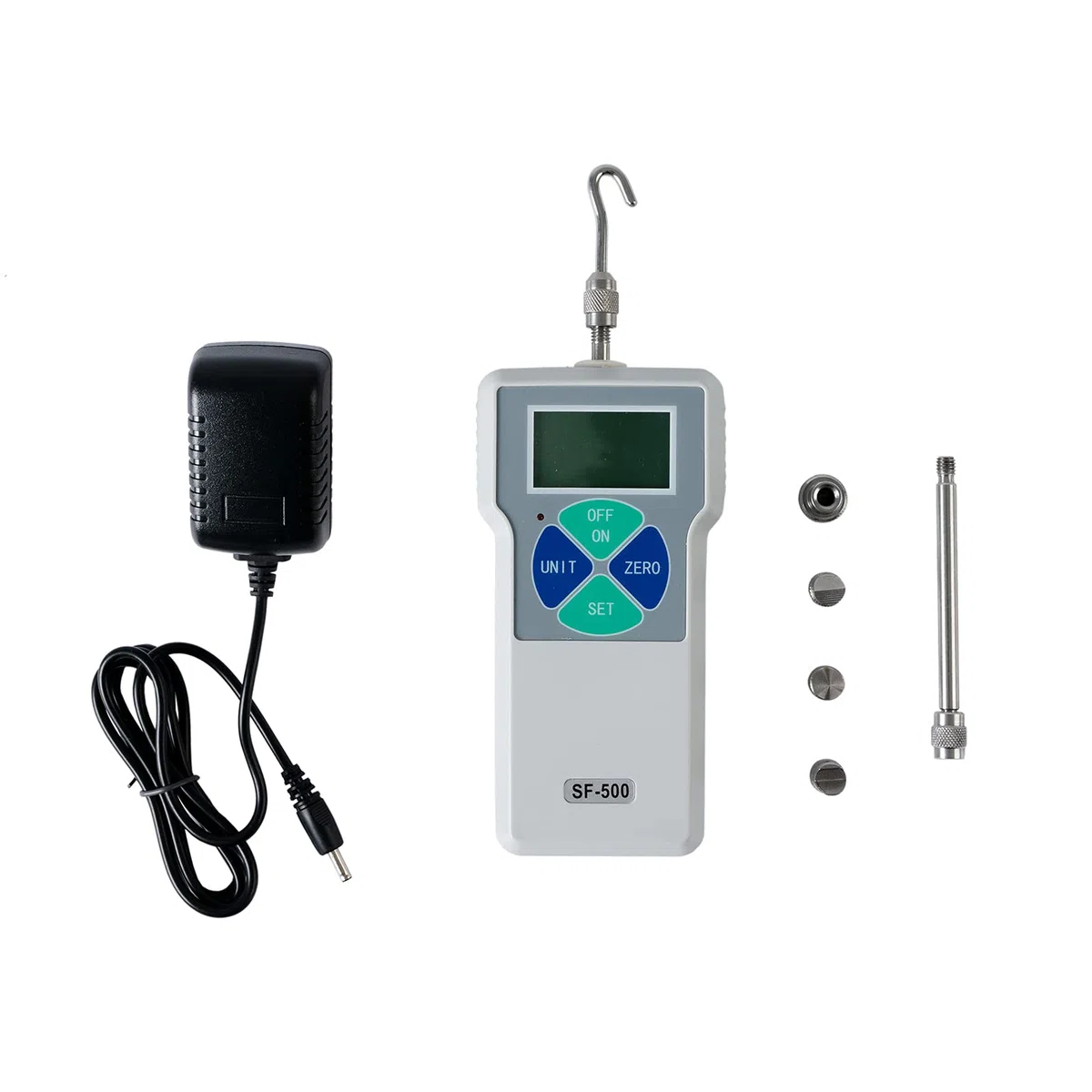 Beslands Medidor de Fuerza Push-pull, SF-500 Dinamometro Digital 500N LCD Escala del Probador de Fuerza, Alta Sensibilidad y Precisión