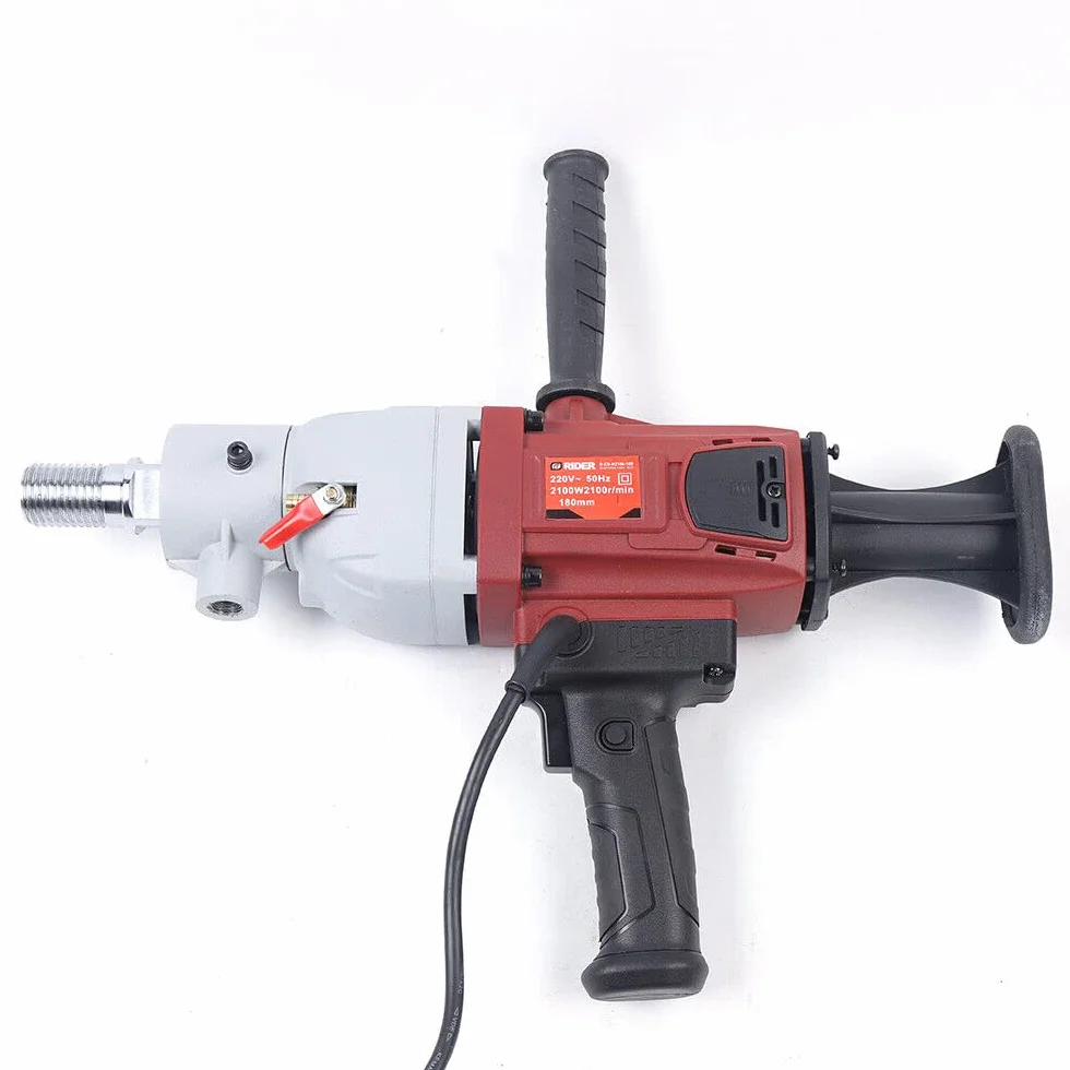 Taladro central de 2200 W, planchas de perforación de hormigón con soporte, eje de salida, motor de cobre puro para apertura de pared, tubos de demolición, escaleras, puentes, Sze