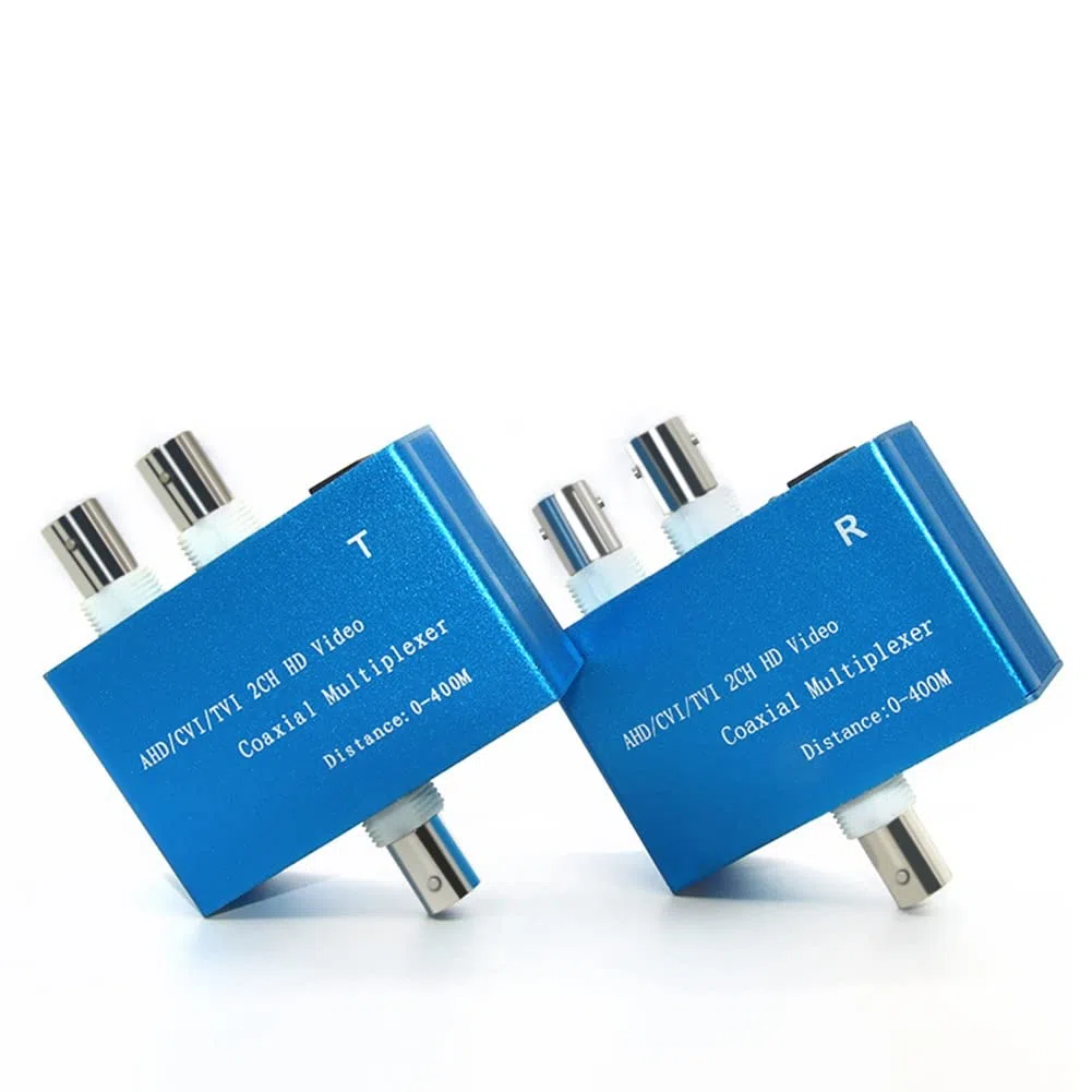 PRATYAHARA 1080P AHD/CVI/TVI / 2CH HD Multiplexor de vídeo coaxial (Vídeo de 2 canales en una transmisión por cable coaxial)