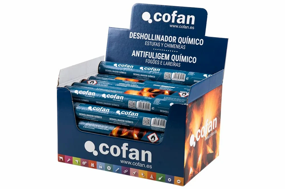 Tubo Deshollinador Químico | Limpieza de Chiemeneas, Estufas o Fogones | Muy Cómodo y Práctico | Tubo 175 Gr | Caja de 30 Unidades