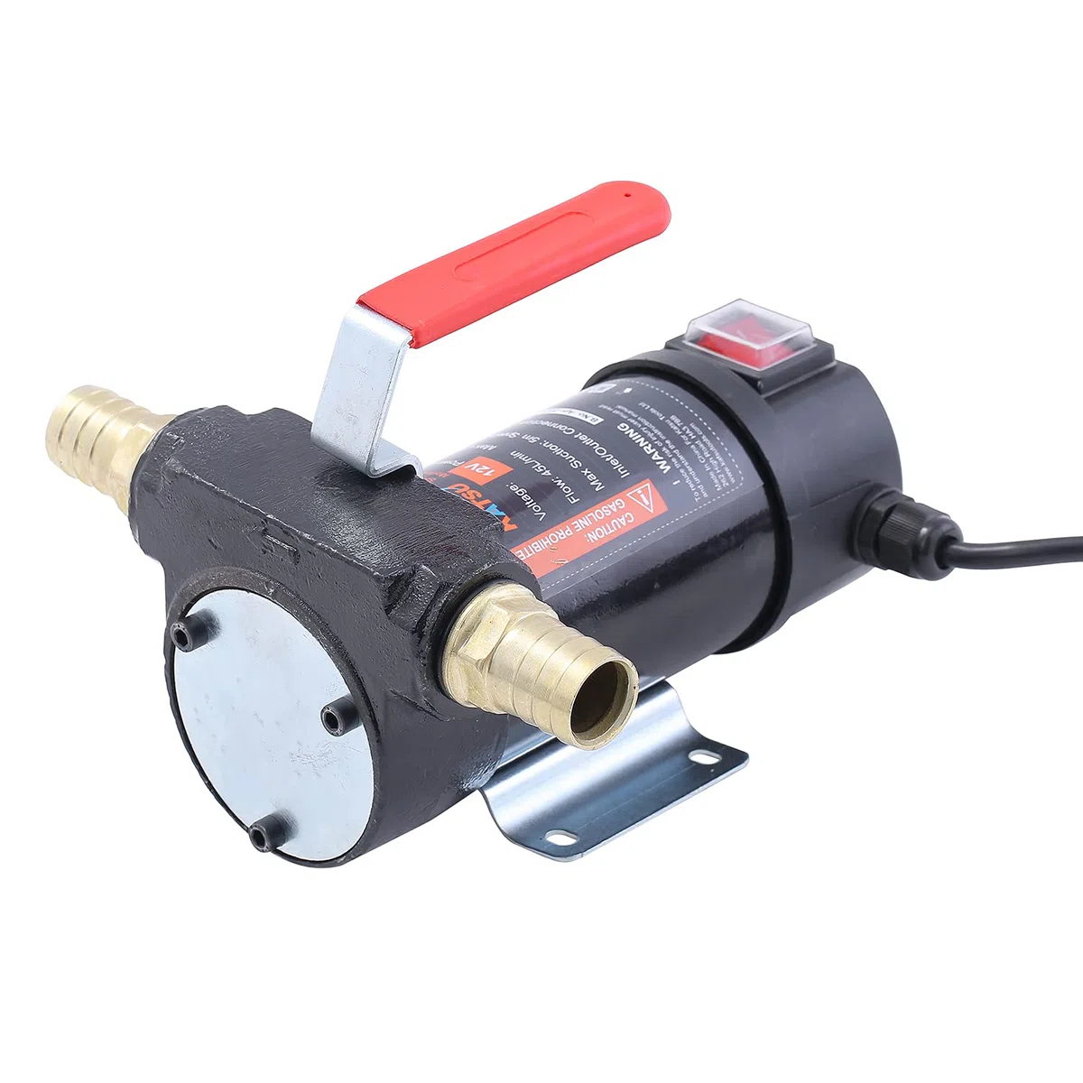 KATSU Bomba de Transferencia Diésel, 175 Vatios, 12V DC, Autocebante, Portátil, Fueloil para Tractores Camiones Maquinaria de Construcción 482111