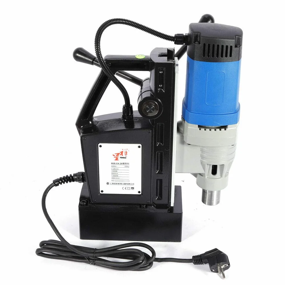 1680W Portátil Industrial Taladro Magnético Taladradora Magnética 300RPM Electro Broca Magnética Taladro de columna