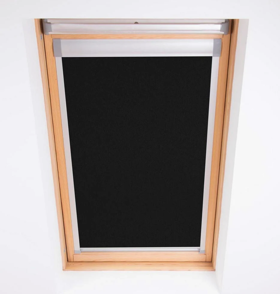 Bloc Skylight Blind Bloque Ciego de la claraboya 6 (78/118) para Fakro Ventanas de Techo para, Negro
