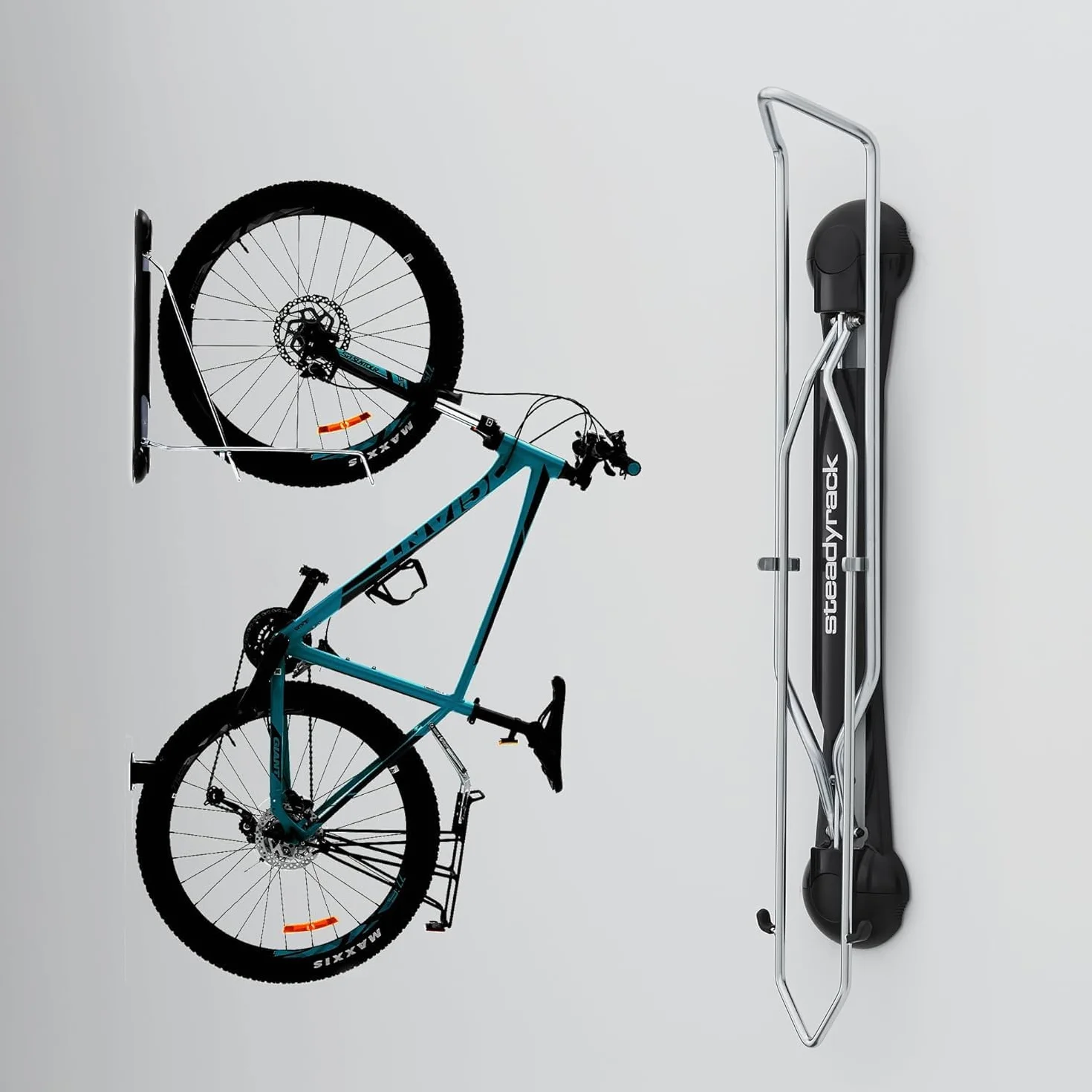 Steadyrack Soporte de Bicicletas – Classic Soporte de Bicicletas – Colgador de Bicicleta Pared como Solución de Almacenamiento para el Hogar, Garaje o Aparcamiento de Bicicletas