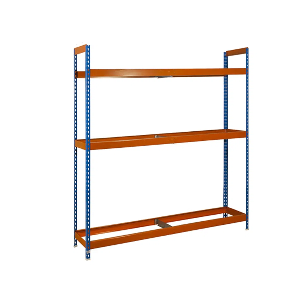 Simon Rack Estantería para Neumáticos, Soporte Neumáticos, 3 Niveles, Alta Capacidad Carga 120 kg, 2000x1800x450 mm, Estantería para 18 neumáticos, Azul/Naranja - Simonauto