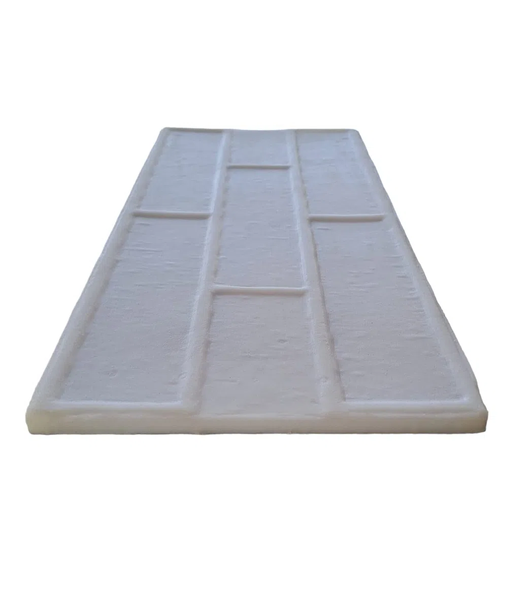 TK Moldes para hormigon impreso, mortero impreso y cemento impreso de silicona flexible y reutilizable. Cemento vertical, hormigon vertical, mortero vertical. Imitación obra vista 40cm x 20cm.