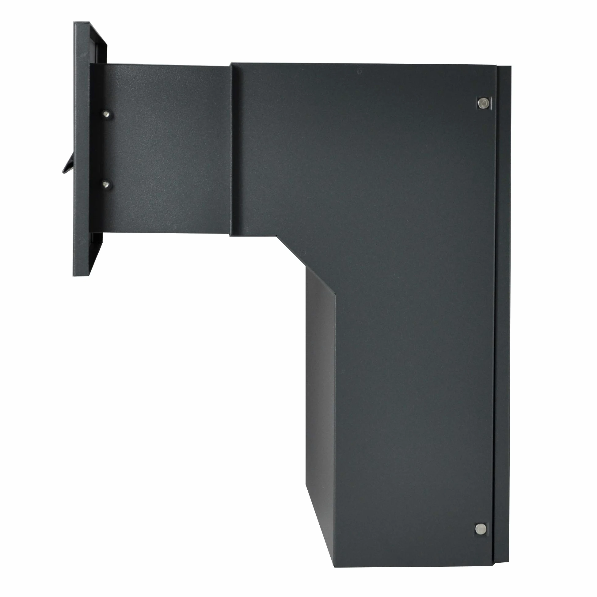 Buzón para Pared, Color Gris Antracita Mate RAL 7016, C4, 190-260 mm, 3 Llaves, buzón empotrable