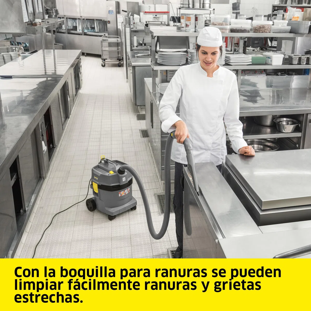 KÄRCHER Aspirador en seco y húmedo NT 22/1 Ap Te L, máx. 1300 W, depósito: 22 l, Tubo Flexible de aspiración: 1,9 m, Boquilla barredora de Suelos (300 mm), Boquilla para Ranuras, Toma del Equipo