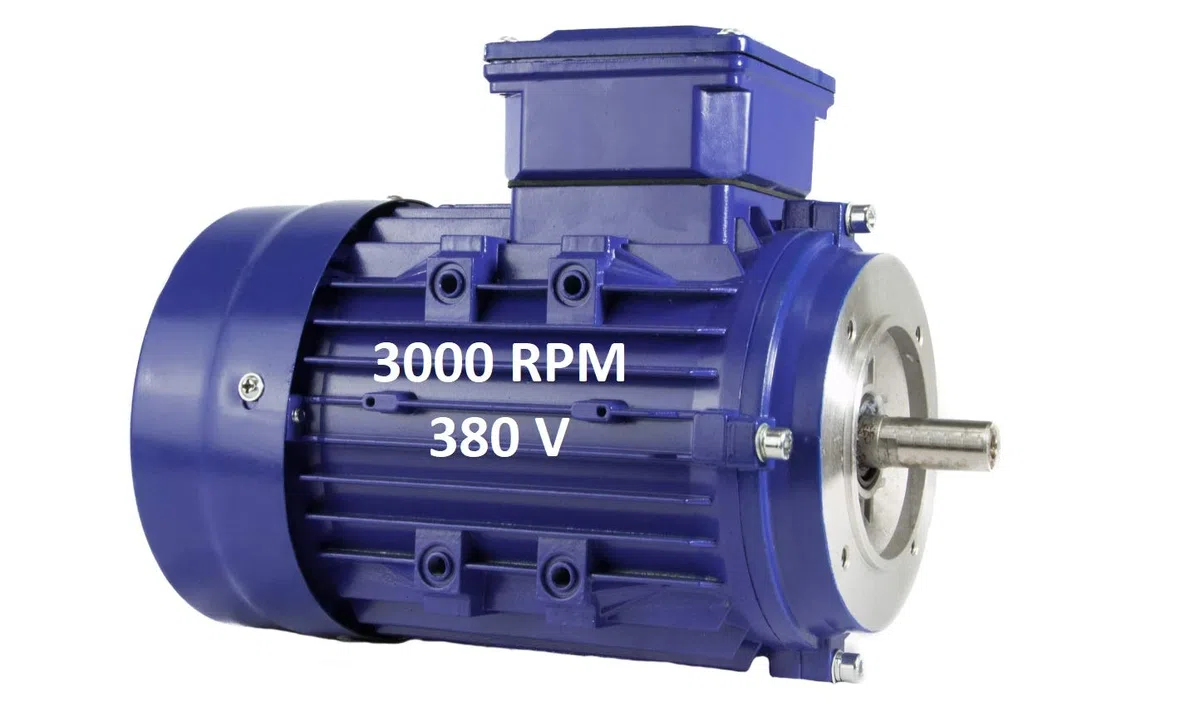 MOTOR ELECTRICO TRIFASICO 2,2KW / 3CV 220 / 380V 3000RPM B14 (BRIDA 140mm) TAMAÑO 90L - EJE 24mm ALREN