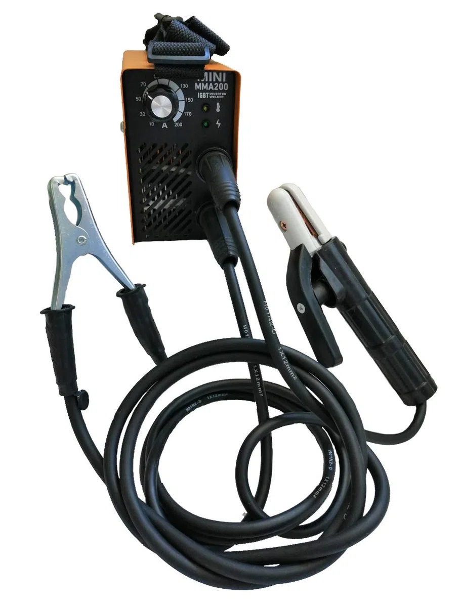 Máquina de Soldar Soldador de Arco Portátil Inversor IGBT Soldadora Inverter MINI MMA-200