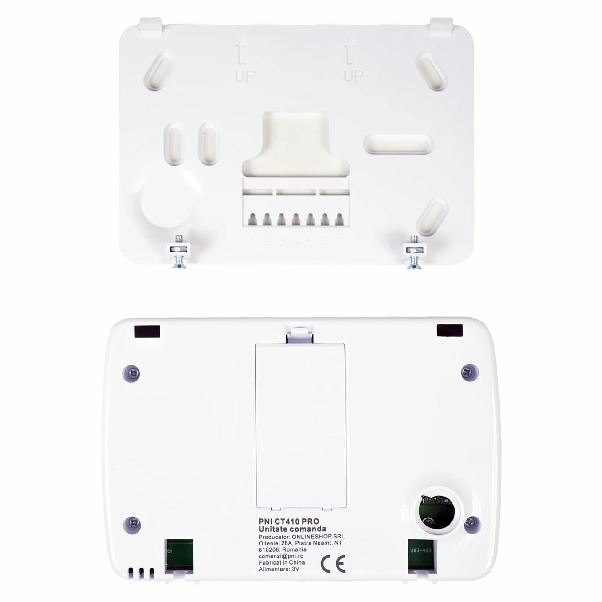 Termostato Inteligente PNI CT410 Pro inalámbrico, con Wi-FI, Control de 2 Zonas vía Internet, para Sistemas de calefacción, Bombas, electroválvulas, TuyaSmart App, histéresis 0,2 Grados C