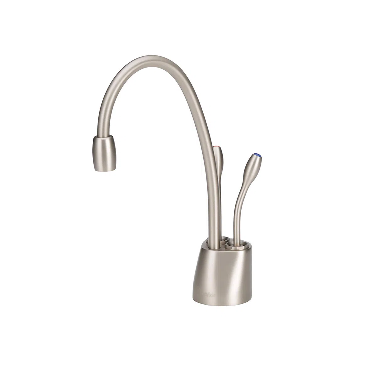 InSinkErator F-HC1100SN Grifo dispensador de Agua fría y Caliente al Instante contemporáneo, Níquel Satinado, 360-Degree Swivel