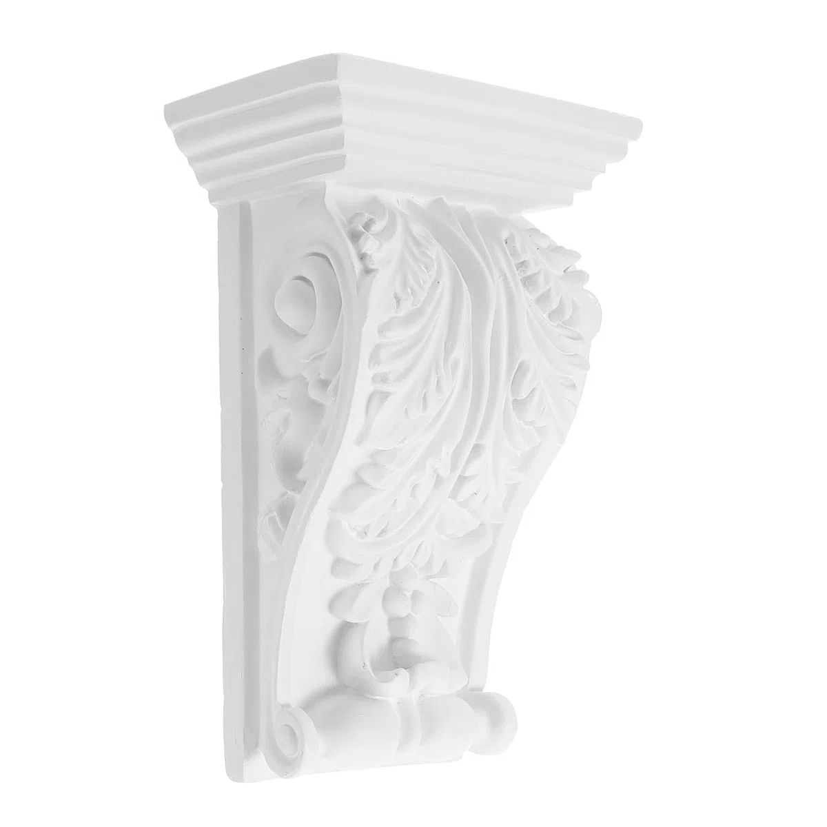 Ménsula Decorativa Europea Tallada Estilo Clásico 8.07x5.31x3.14in para Molduras de Pared