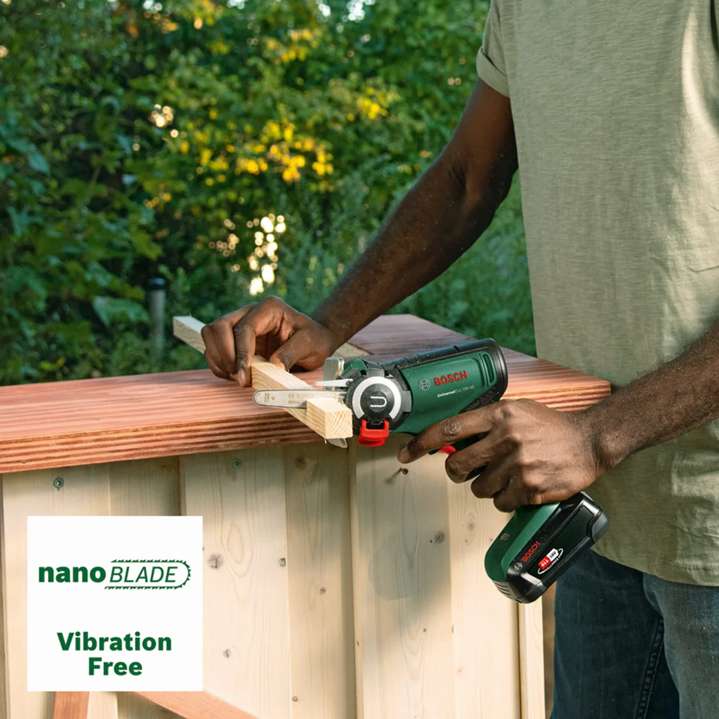 Bosch Sierra NanoBlade con batería UniversalCut 18V-65 (para cortar rápido y a mano alzada madera y plástico; profundidad máx. de corte: 65 mm; sistema de 18 V; en SystemBox) – Amazon Edición