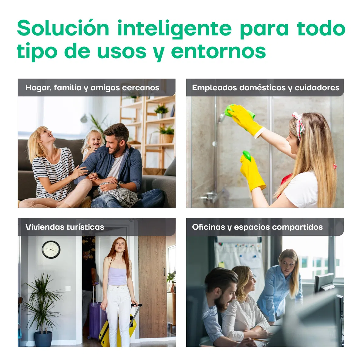Arregui SPIN + BRIDGE – Cerradura Electrónica Inteligente con Apertura vía App, Mando y Keypad | Control desde Smartphone | Control Remoto Bridge Compatible Google y Alexa | Instalación sin Perforar