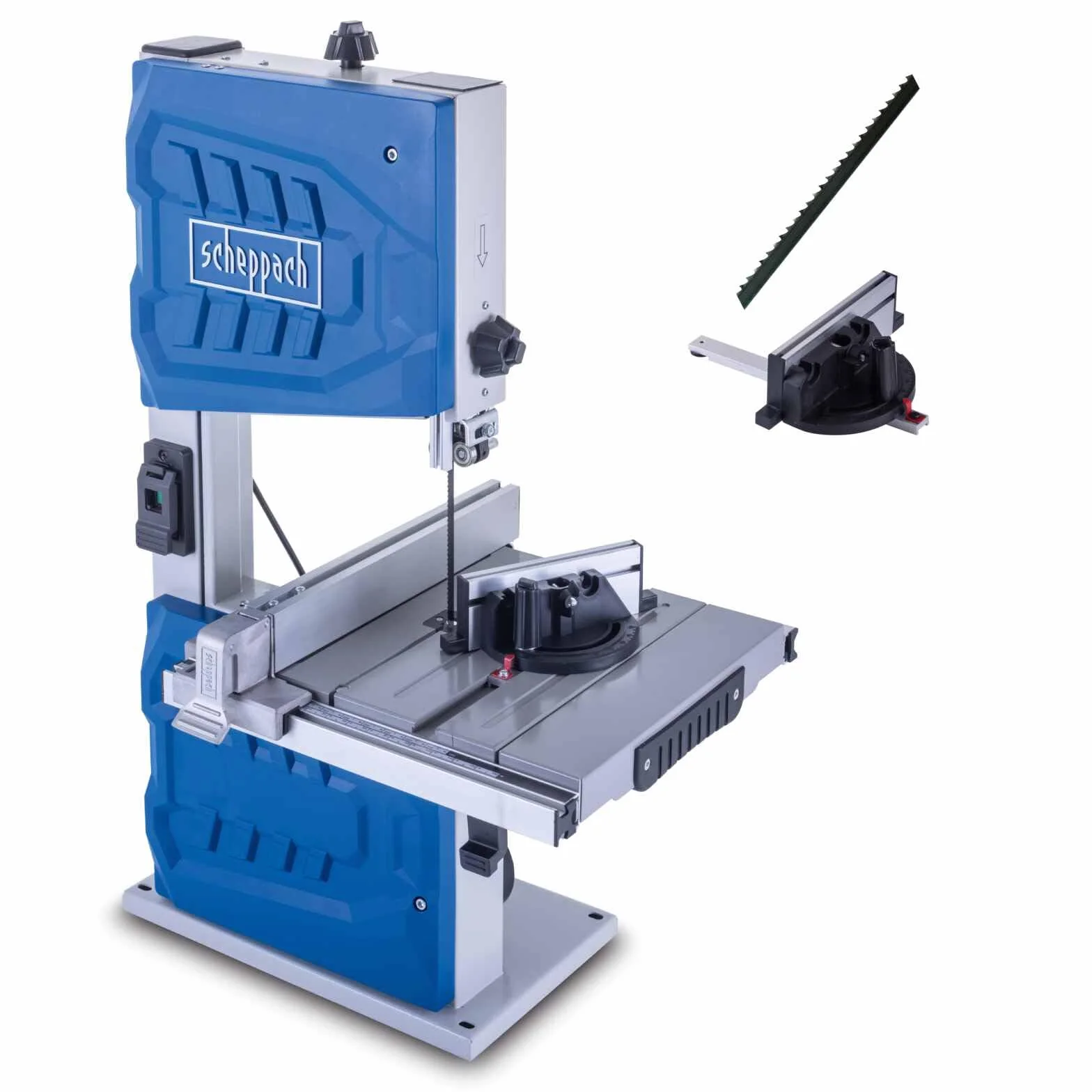 Sierra de cinta vertical HBS261 Scheppach - 220-240V 50Hz 550W - 120mm marca CEVIK